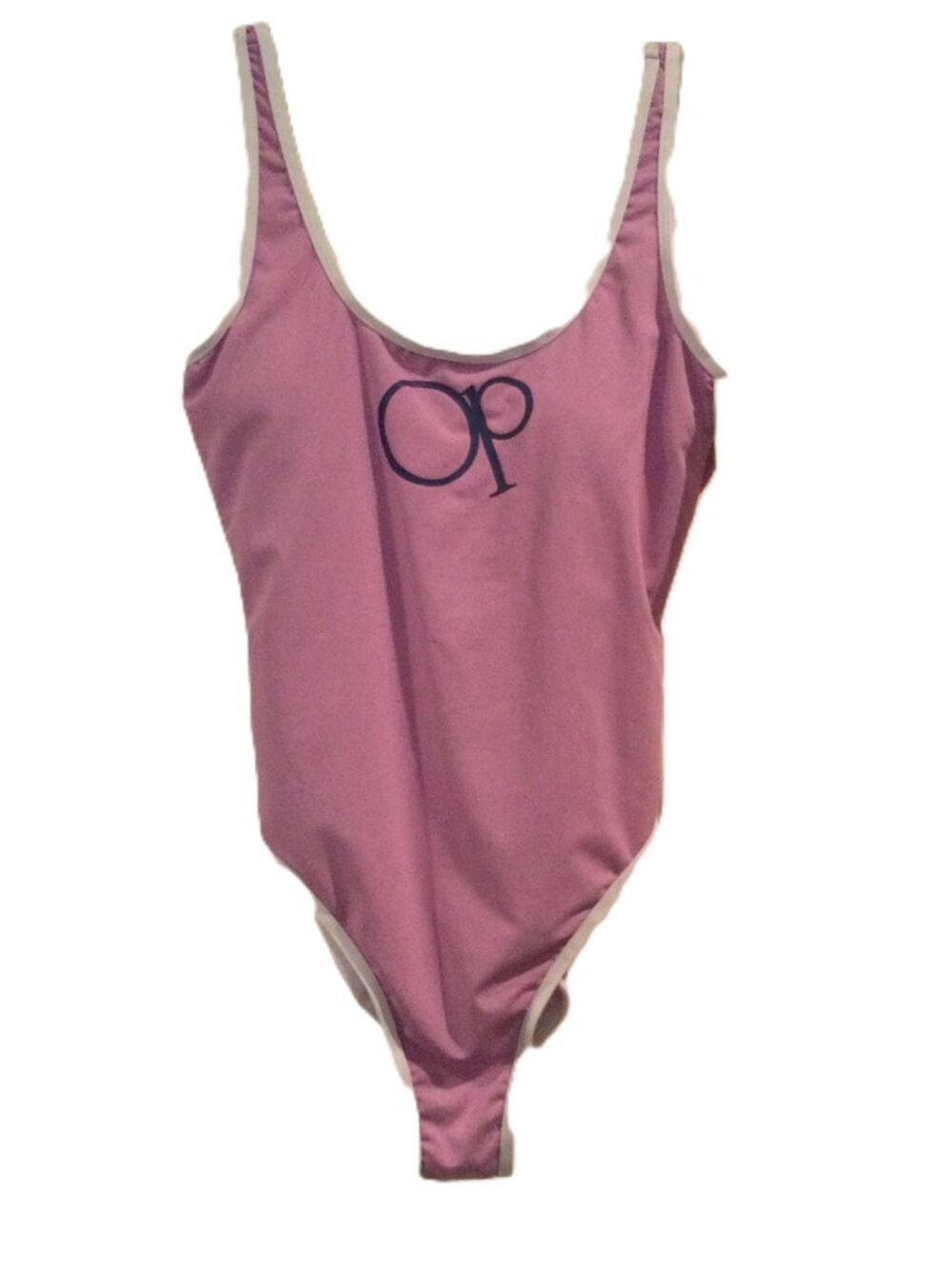 Ocean Pacific Lilac and White Trim Swimsuit Size L
